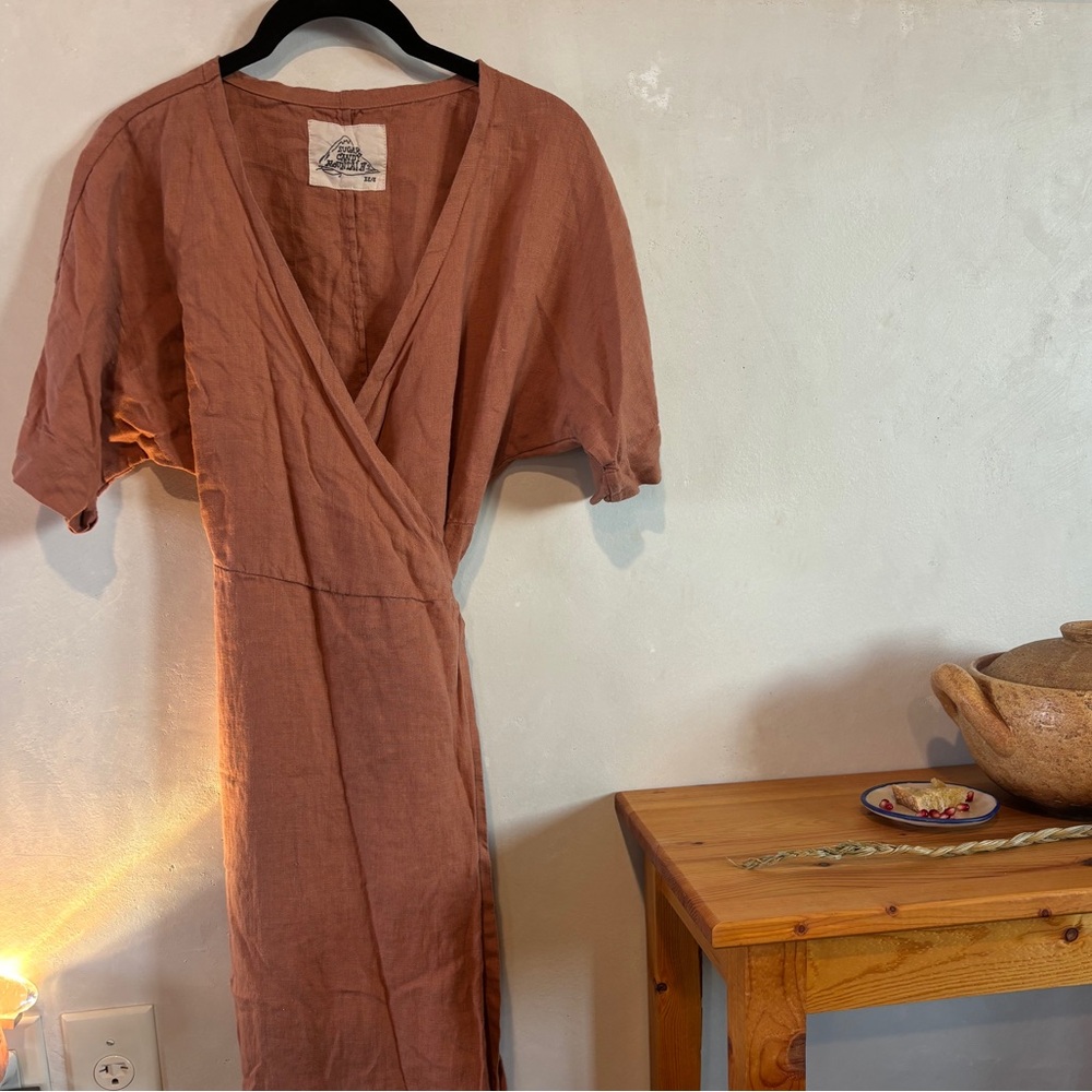 SUGAR CANDY MOUNTAIN Terracotta Wrap Dress